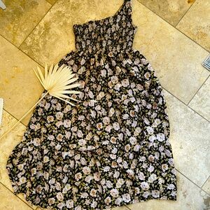 En Saison one shoulder maxi dress